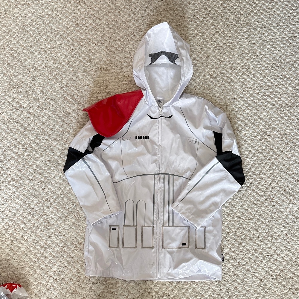 STAR WARS raincoat - storm trooper -size Youth 9/10